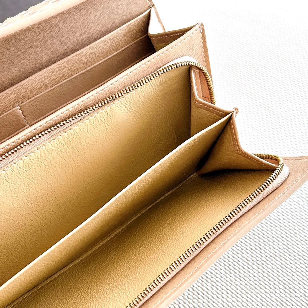 【新品未使用品】BOTTEGA VENETA イントレチャート 長財布 ベージュ