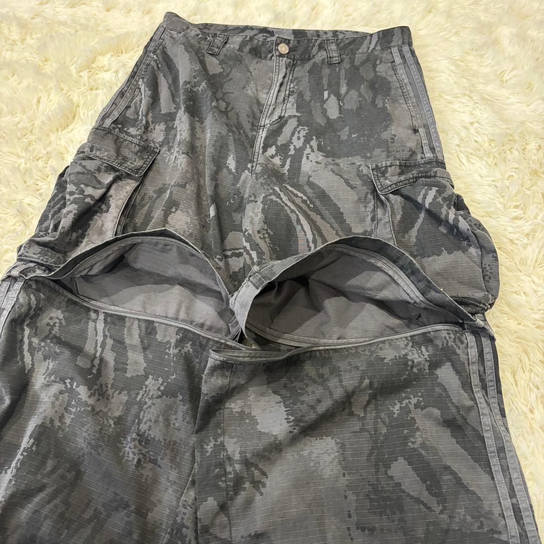 【極美品】現行 アディダス XL ジップオフ カーゴパンツ 2way カモフラ
