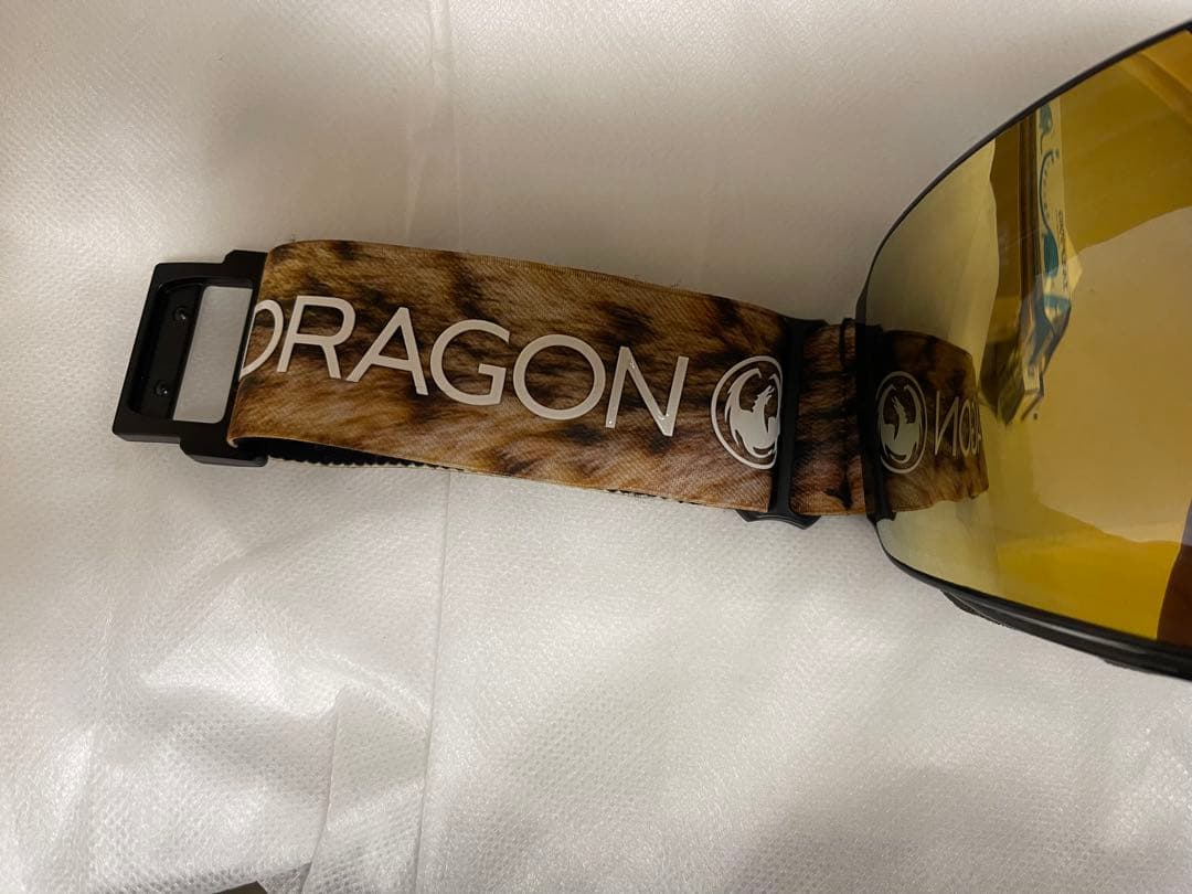 DRAGON フレームレス ゴールドゴーグル ケース付き