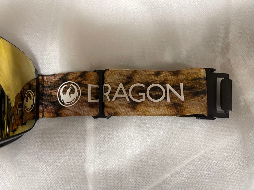 DRAGON フレームレス ゴールドゴーグル ケース付き