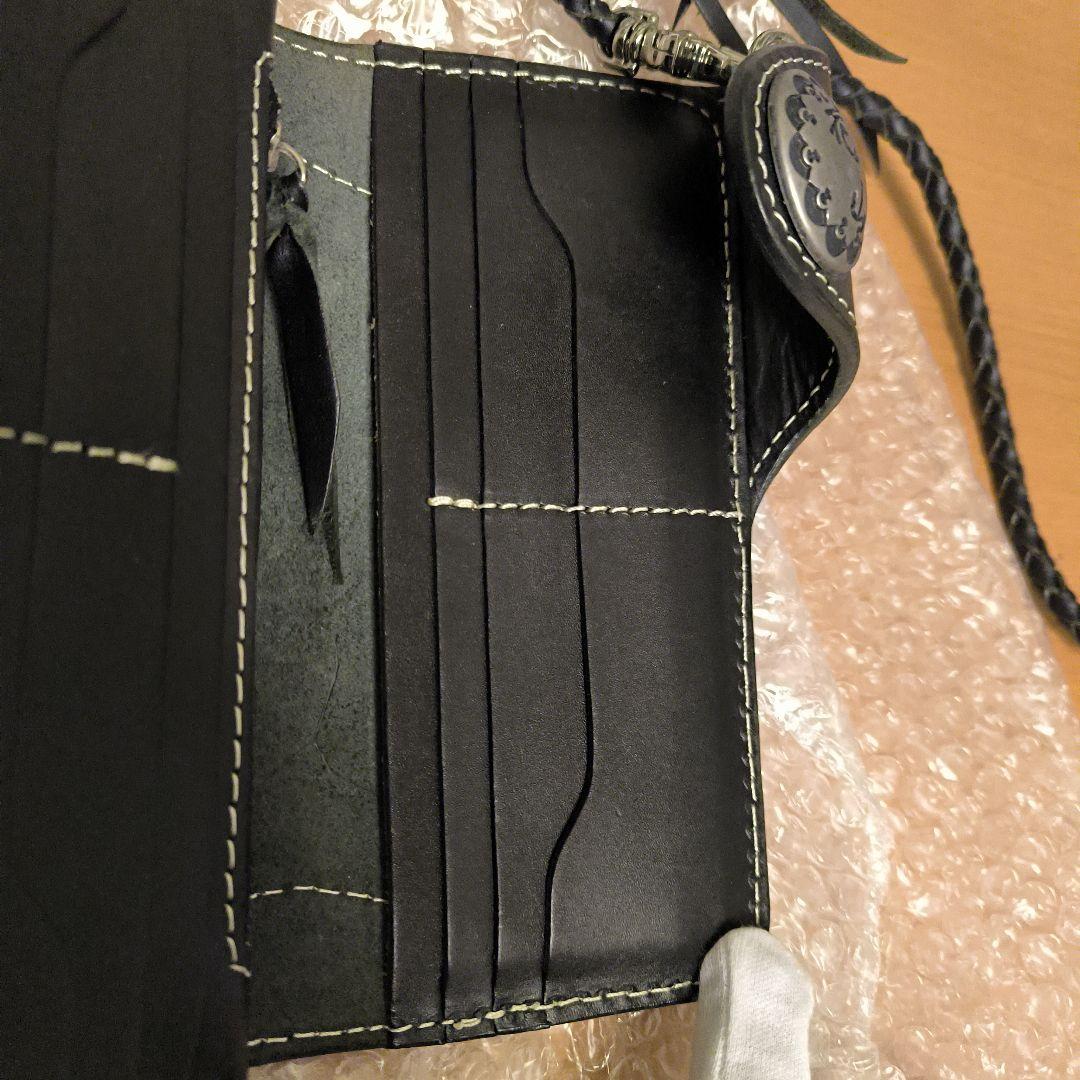 極美品　花山　デグナー　レザーウォレット長財布　京桜