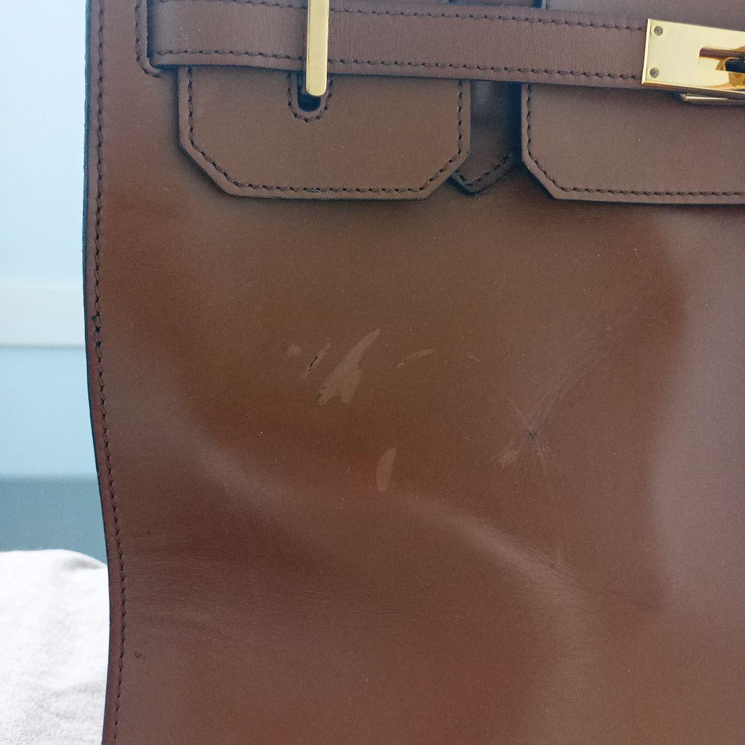 SOMÈS SADDLE ブラウンレザー ビジネスバッグ