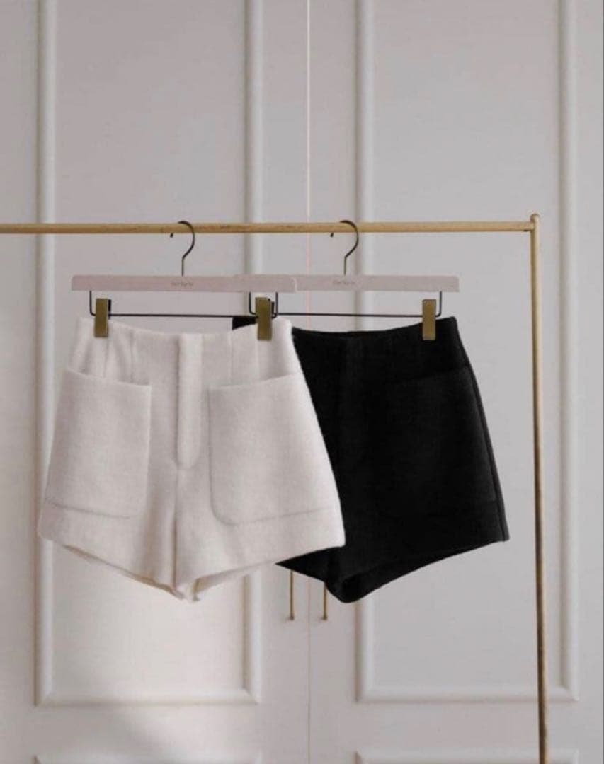 パンツ Twinkle Wool Boucle Shorts herlipto S