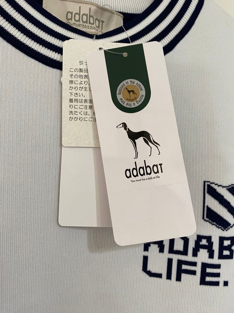 adabat アダバット ホワイト ストライプ ワンピース レディース 新品