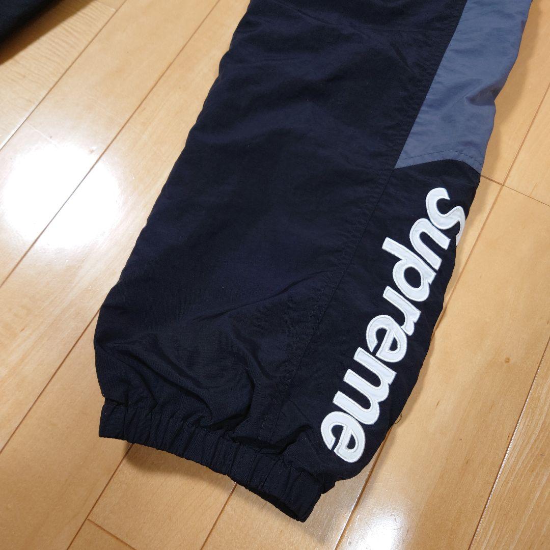 supremeサイドロゴトラックパンツ MおまけBOXロゴステッカー付き