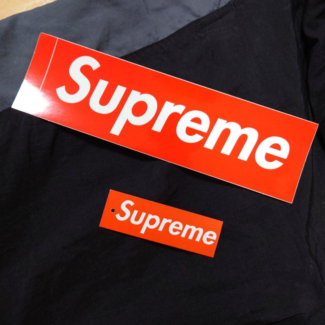 supremeサイドロゴトラックパンツ MおまけBOXロゴステッカー付き