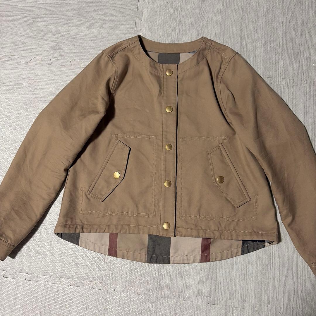 ブルーレーベルクレストブリッジ リバーシブル ブルゾン メガチェック