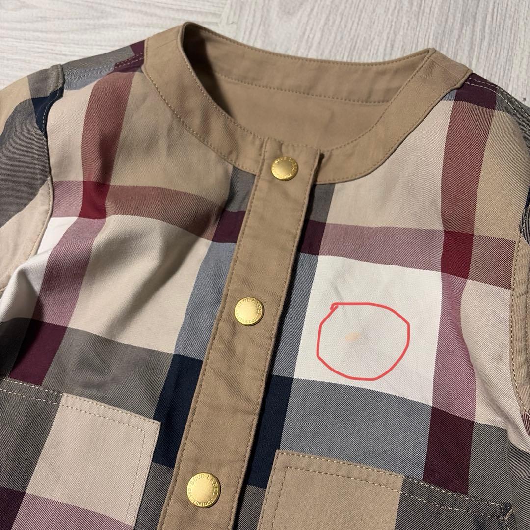 ブルーレーベルクレストブリッジ リバーシブル ブルゾン メガチェック