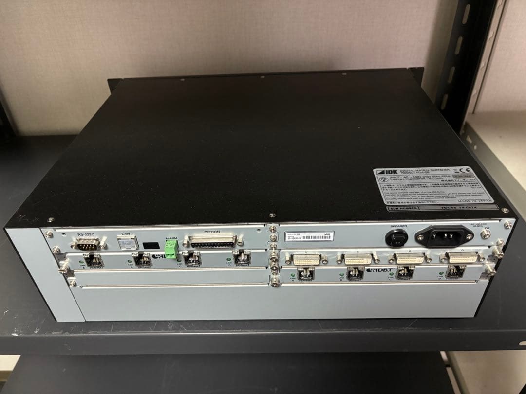 IDK FDX-08 モジュラー型デジタルマトリクススイッチャー