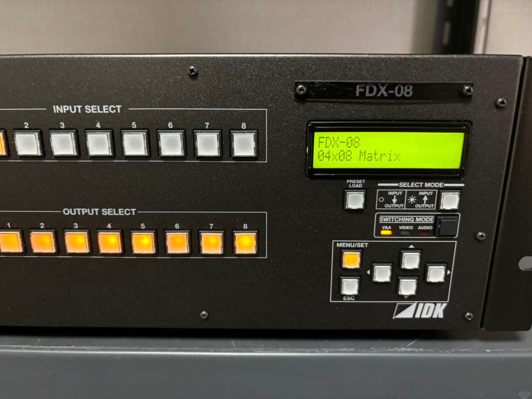 IDK FDX-08 モジュラー型デジタルマトリクススイッチャー