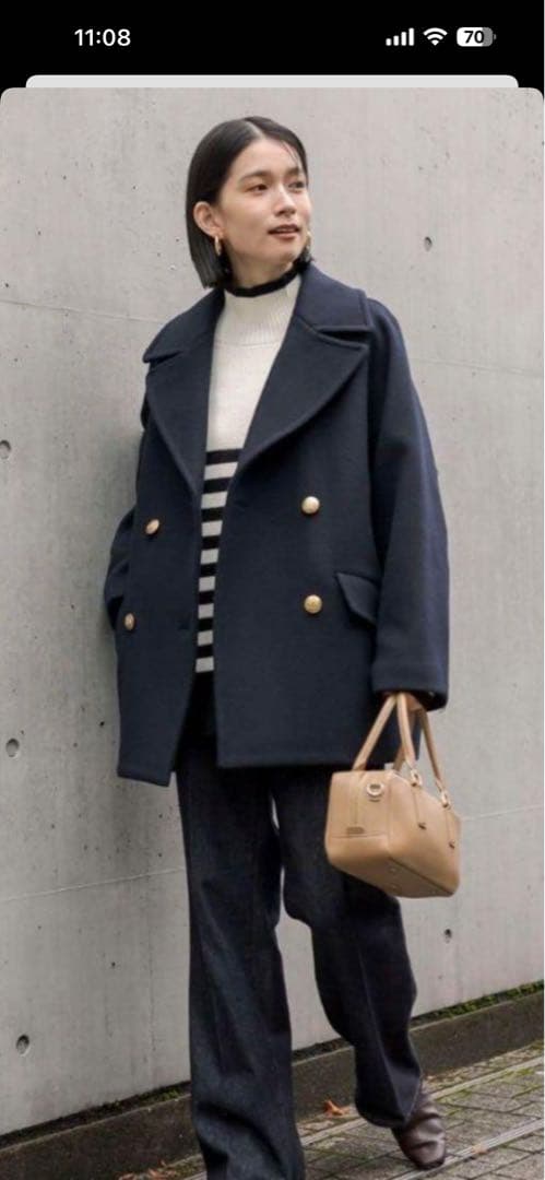 リヴドロワPコートネイビー新品