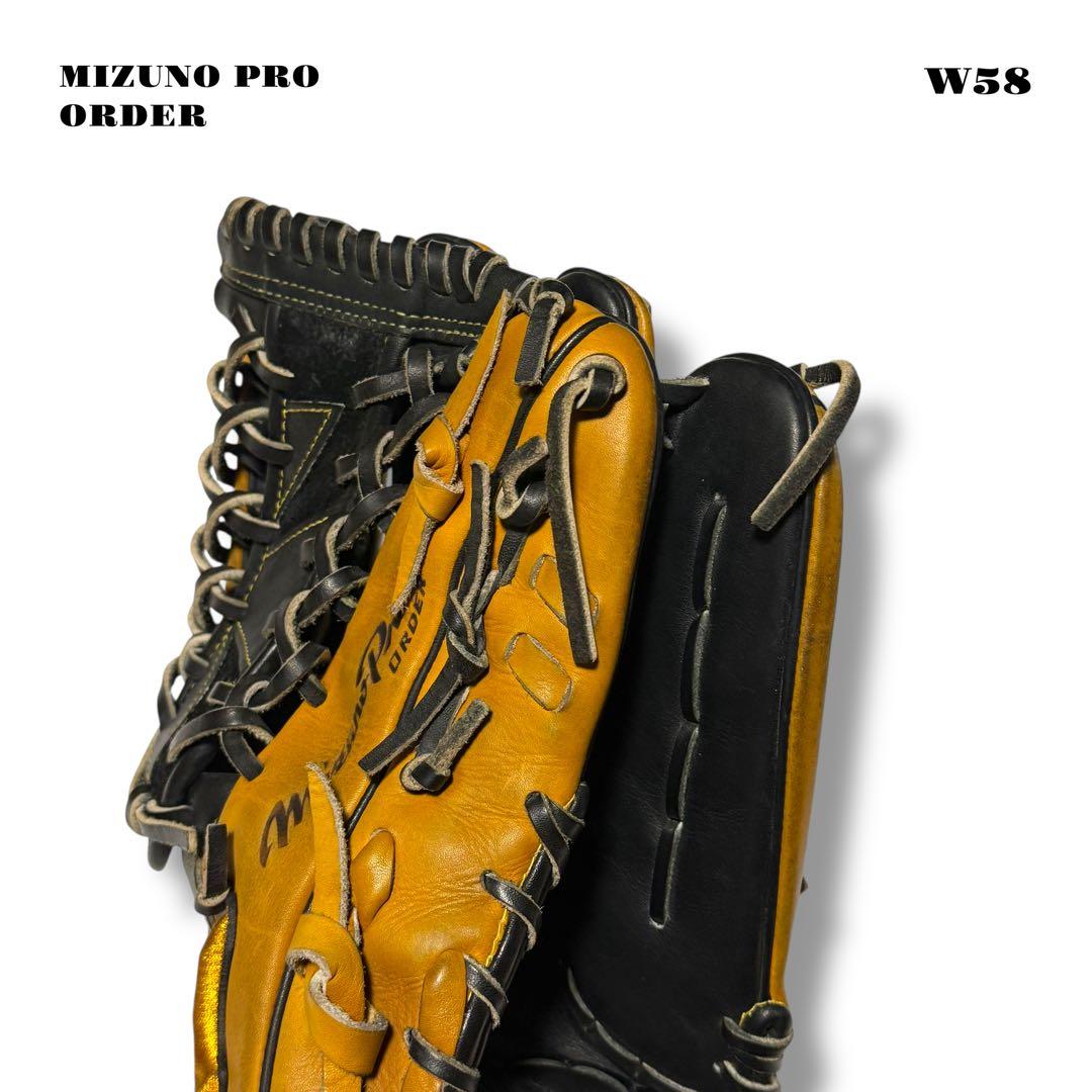 希少品！ MIZUNO PRO ミズノ プロ オーダー グローブ グラブ 黒 金