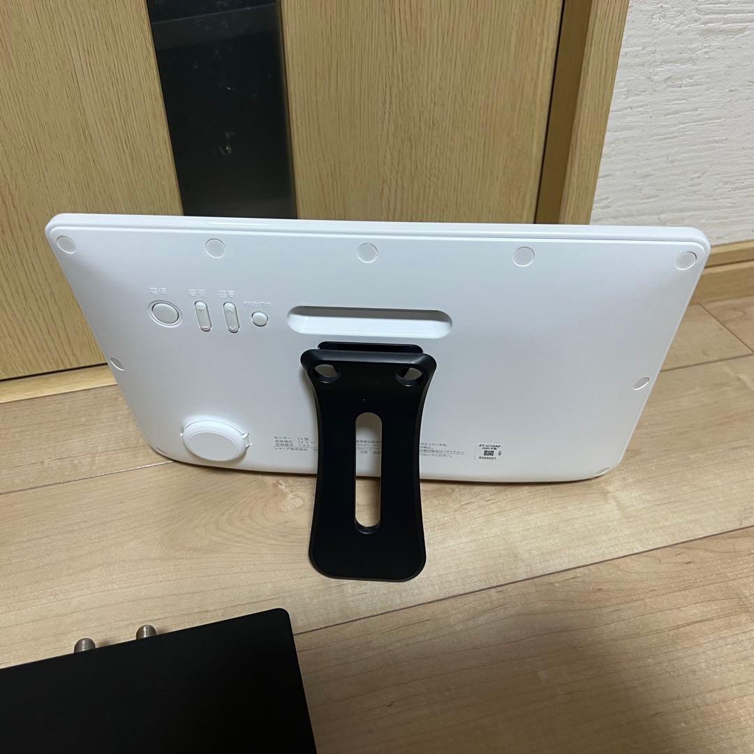 【美品】シャープ ポータブル液晶テレビ AQUOS ホワイト 2T-C12AF