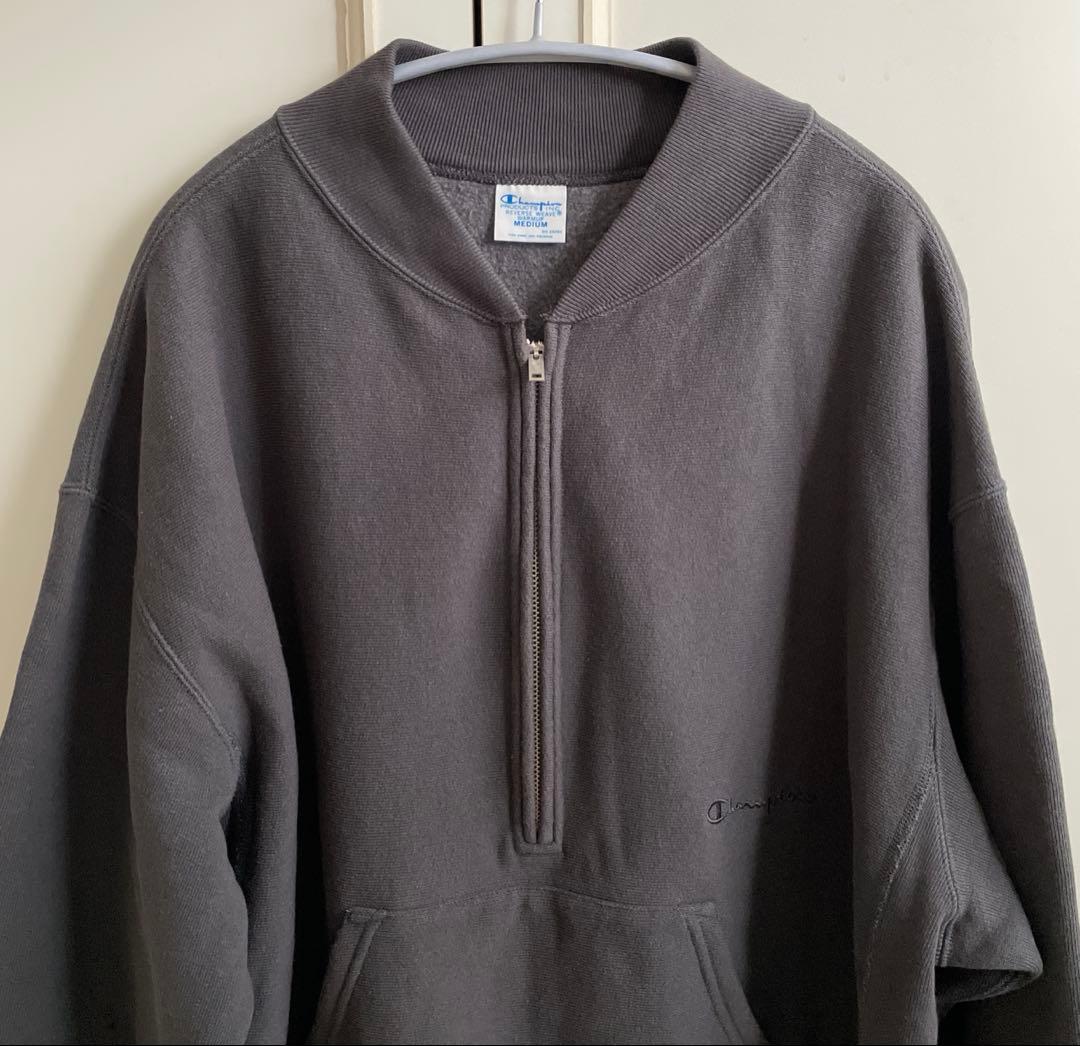 チャンピオン　FRAMeWORK別注ハーフZIP リバースウィーブ11.5oz