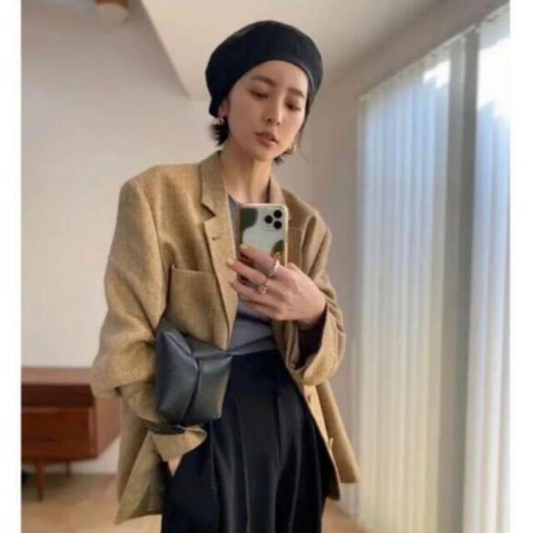 todayful Boyfriend Linen Jacket 36 ベージュ