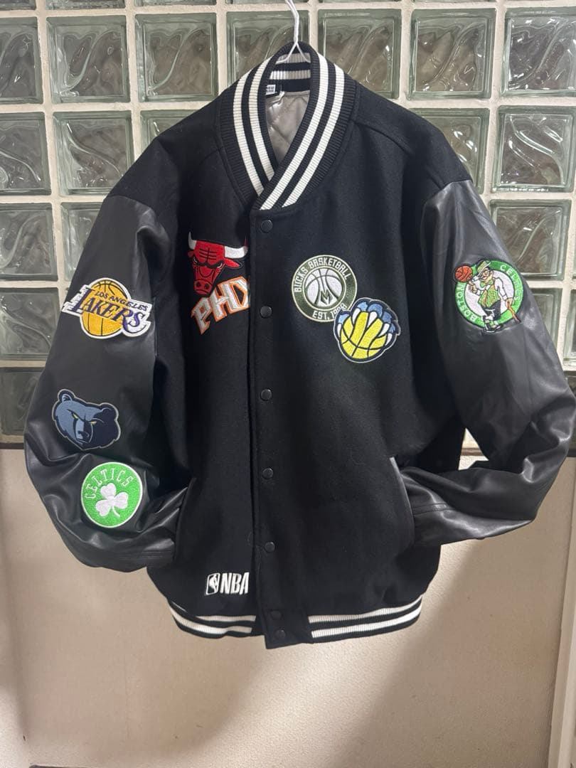 ◼️激レア✨ ◾︎ニューエラ◾︎NBA ◾︎レザースタジャン