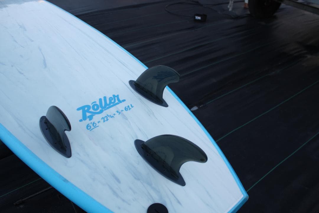 Softech スポンジボード 6’6 ｘ21 ｘ3＋中古リーシュ＋FCSキー