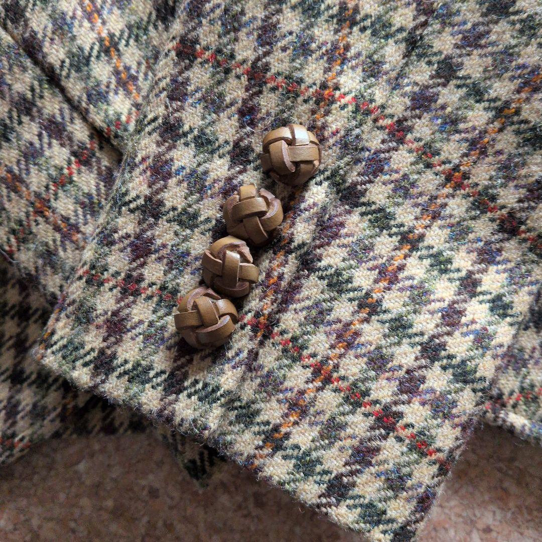 ラルフローレン 千鳥格子 くるみボタン エルボーパッチ ジャケット