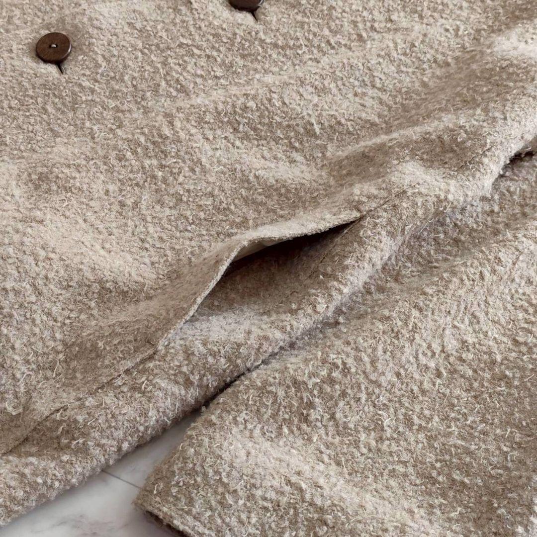 ヨーガンレール テディベア ボア 風 起毛 コート モカ系