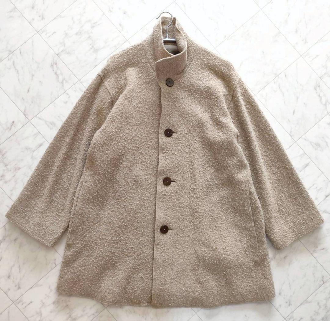 ヨーガンレール テディベア ボア 風 起毛 コート モカ系