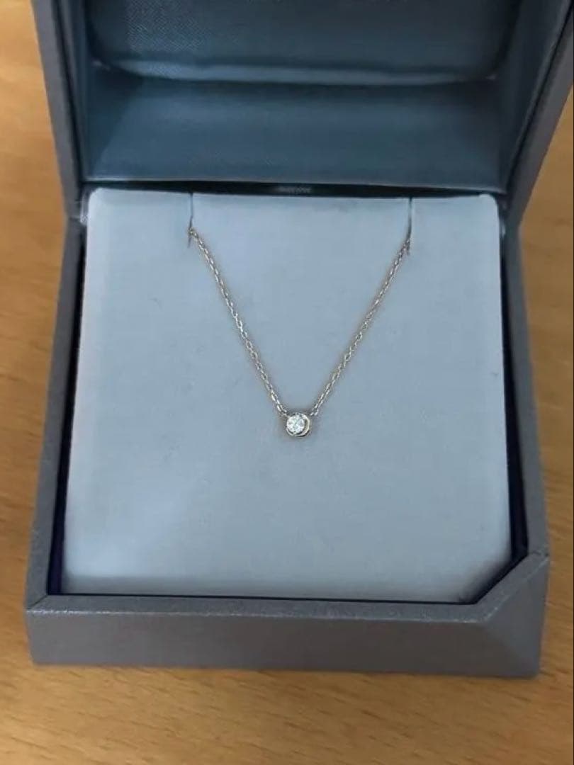 STAR JEWELRY moon setting ダイヤモンドネックレスK18