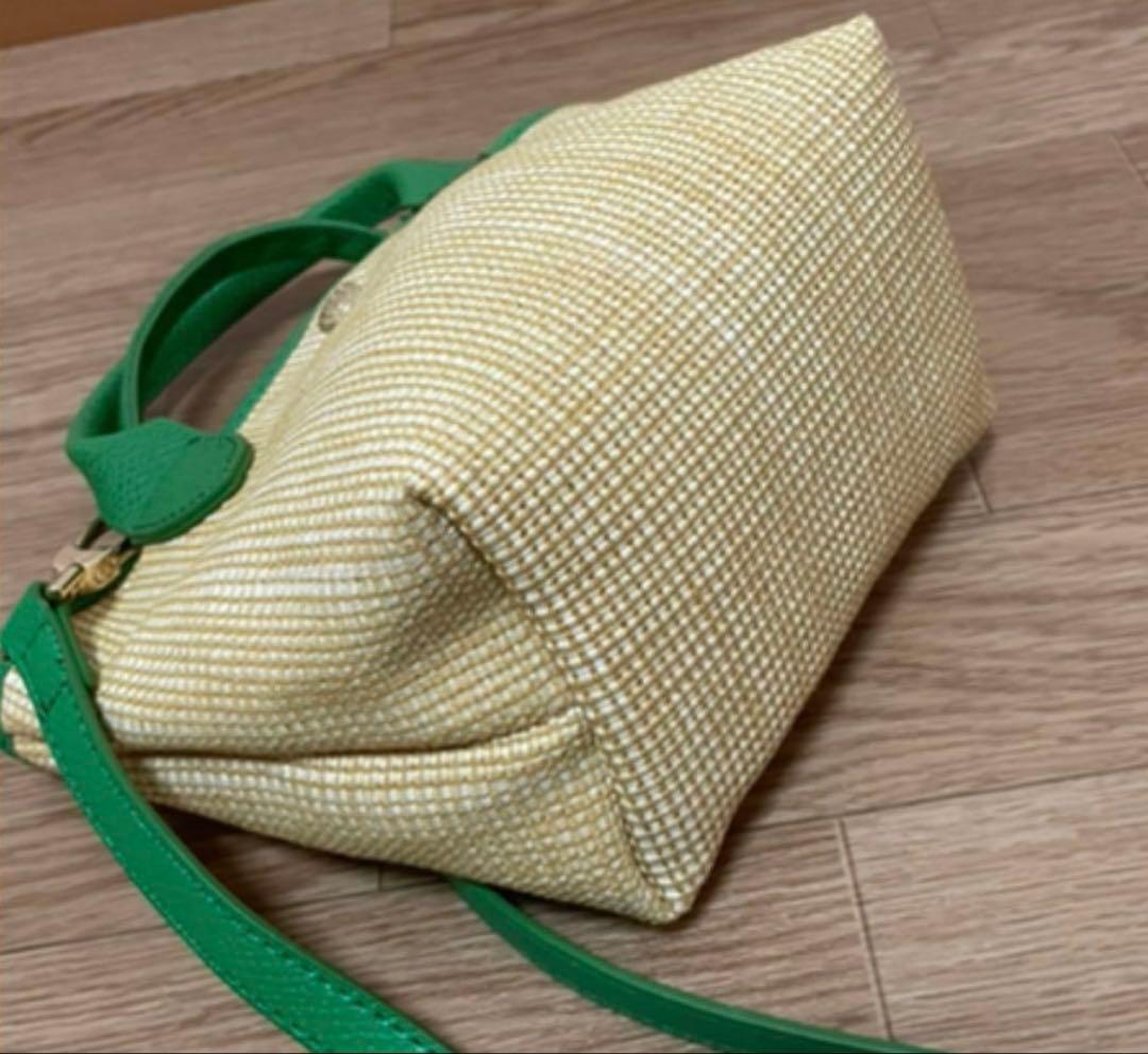 【未使用】ロンシャンLongchamp サントロペ　グリーン　ショルダーバッグ