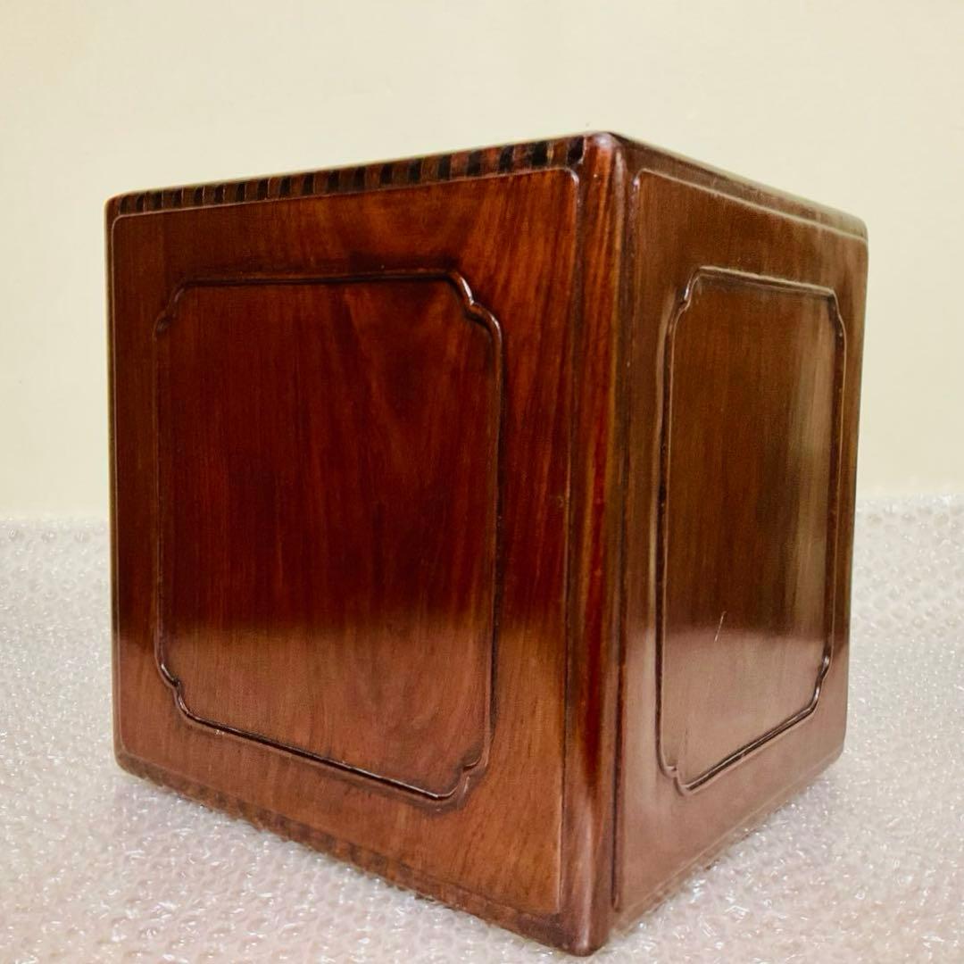 ⭐️ヴィンテージ⭐️【美品】唐木 中国古美術 書道篆刻 インテリア 印箪笥