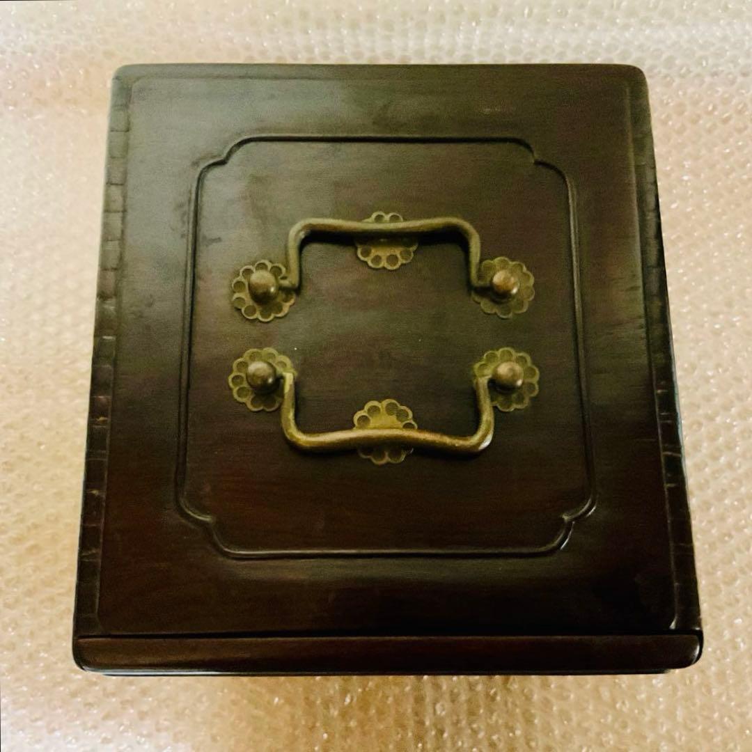 ⭐️ヴィンテージ⭐️【美品】唐木 中国古美術 書道篆刻 インテリア 印箪笥