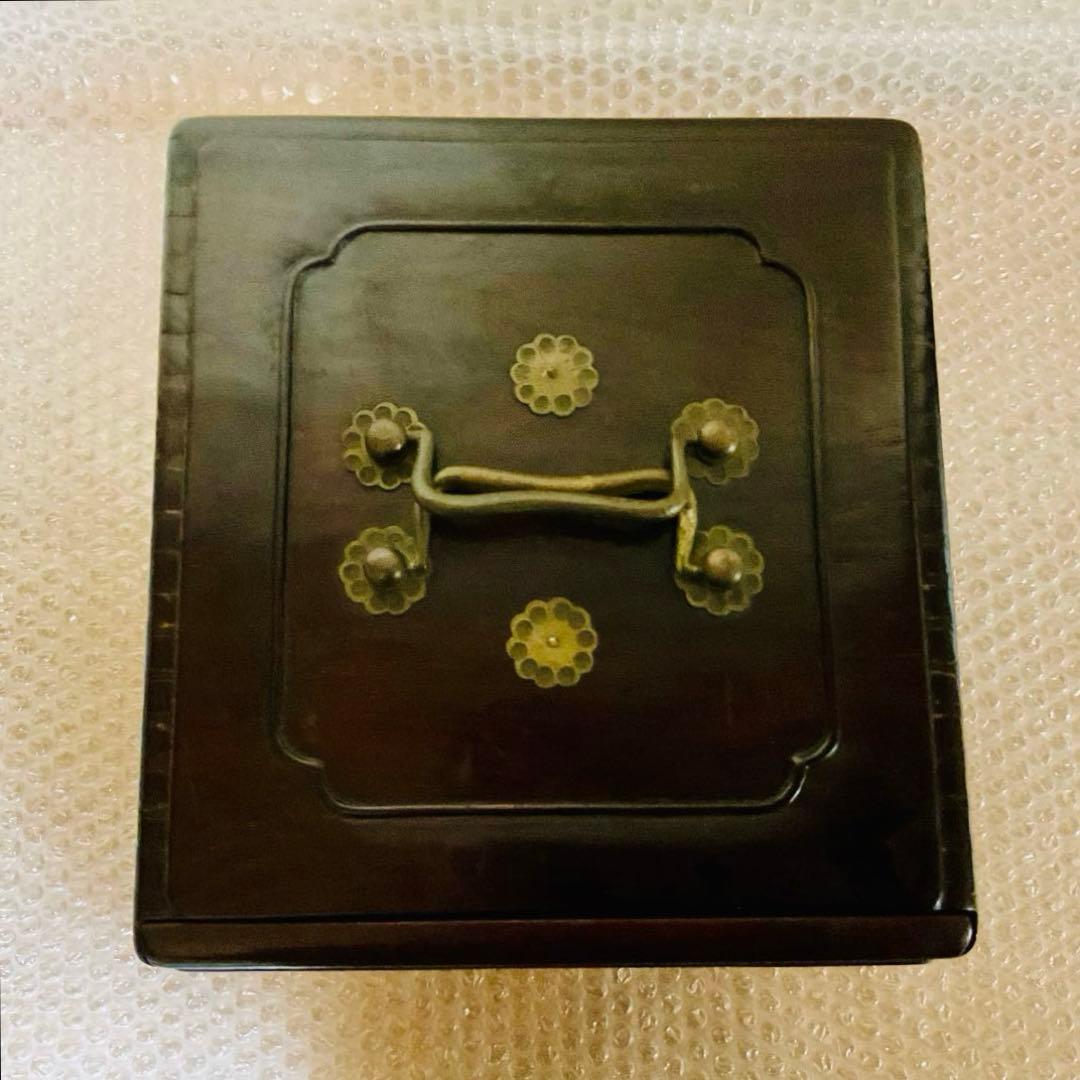 ⭐️ヴィンテージ⭐️【美品】唐木 中国古美術 書道篆刻 インテリア 印箪笥