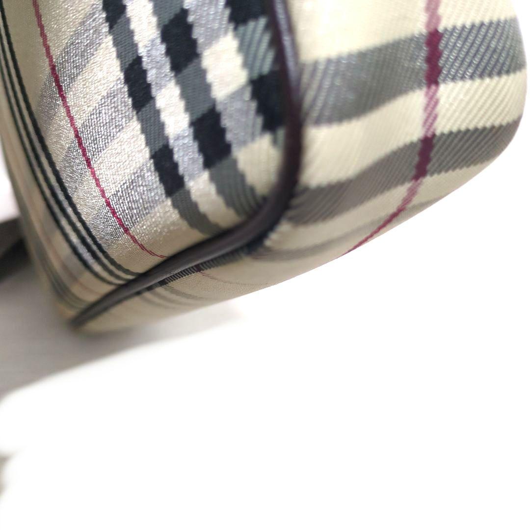 【美品】BURBERRY ノバチェック キャンバス レザー コンビ ショルダー