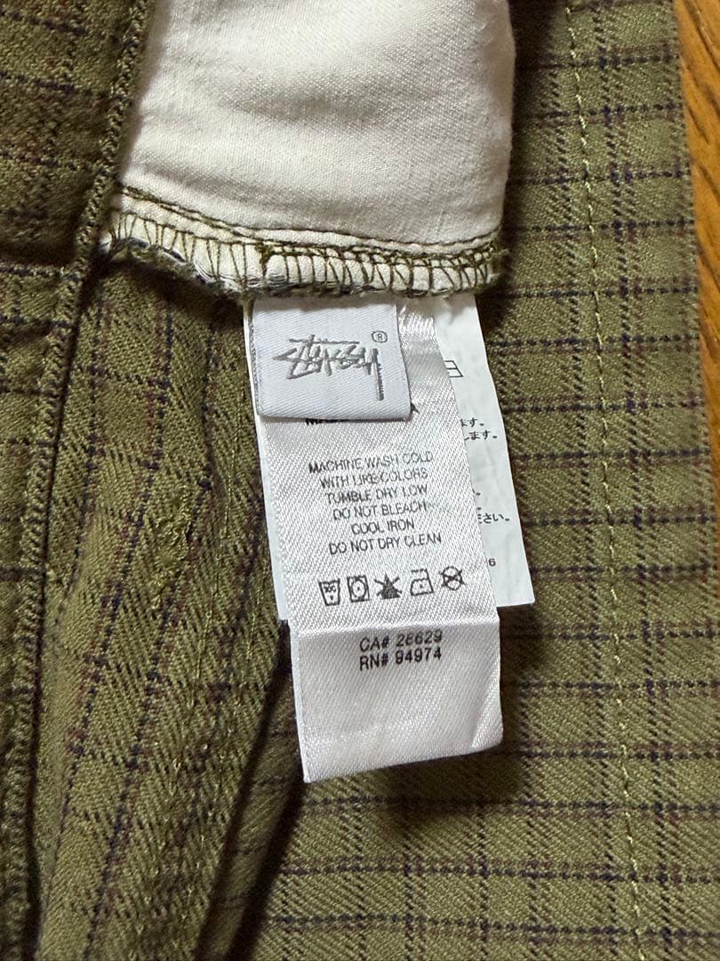 Stüssy チェック柄 チノパン