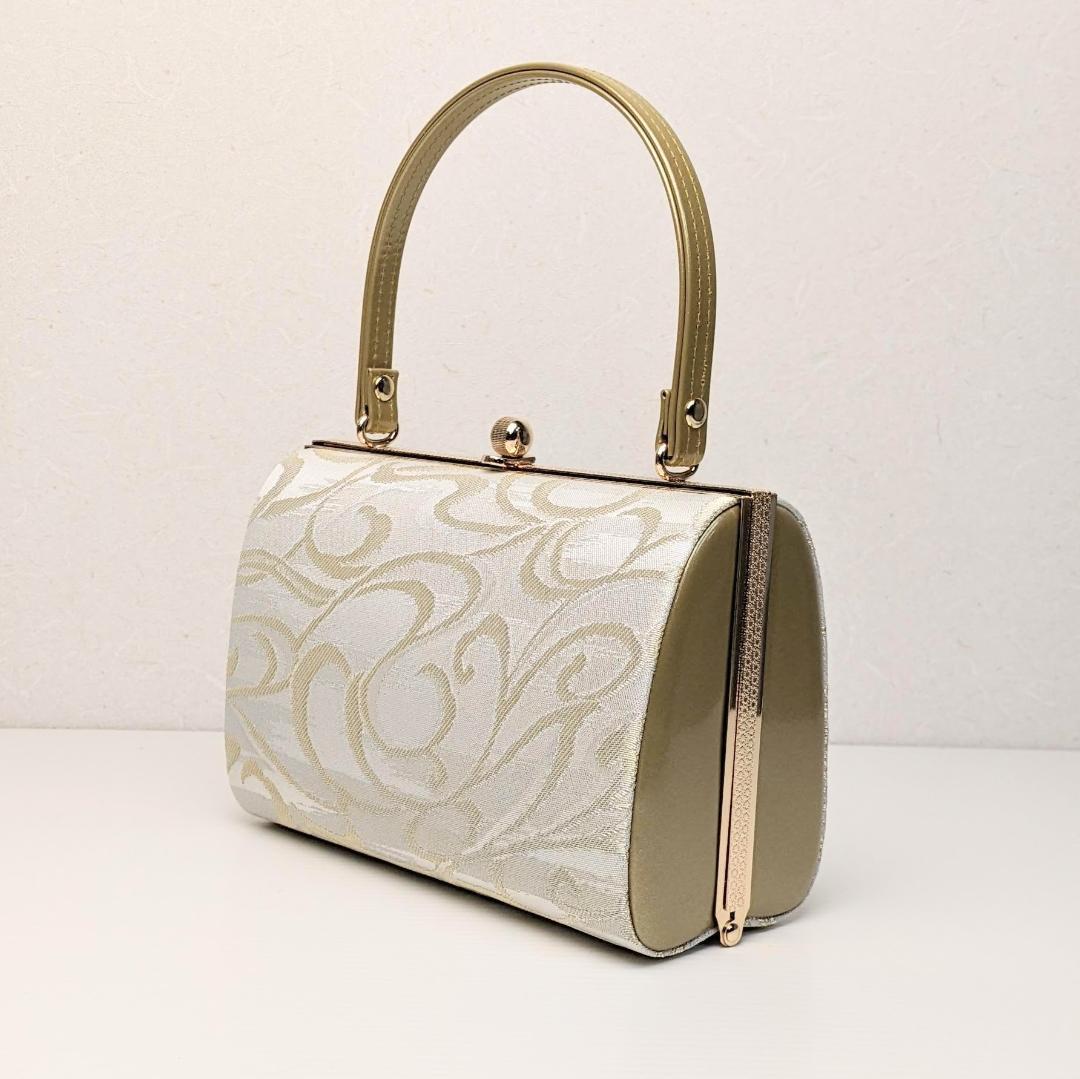 和装 草履バッグセット フォーマル 帯地 ゴールド フリーサイズ u25