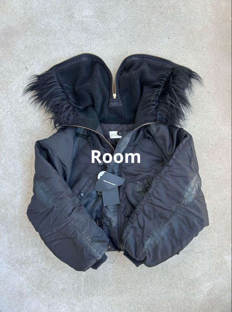 即日発送 opium n2b fur bomber jacket