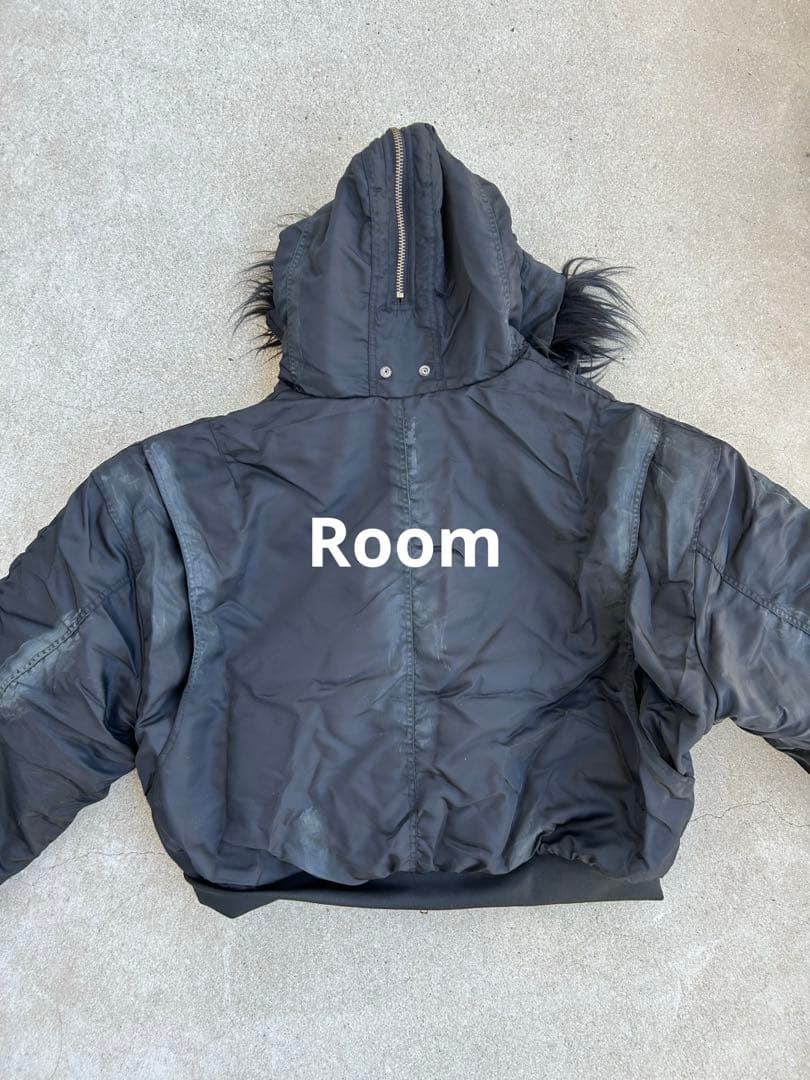 即日発送 opium n2b fur bomber jacket