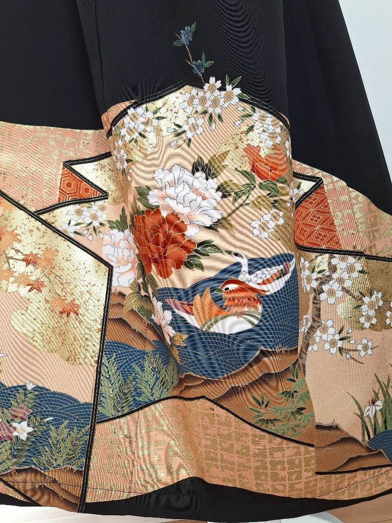 着物リメイクワンピース3638