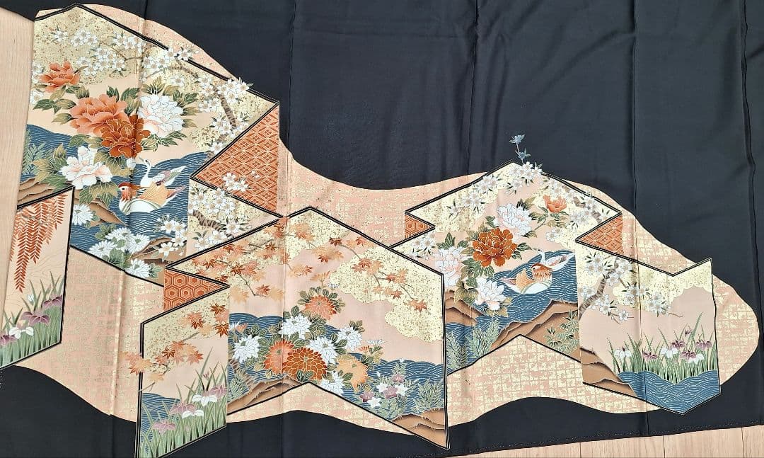 着物リメイクワンピース3638