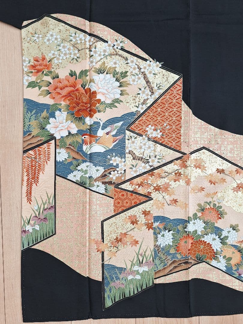 着物リメイクワンピース3638