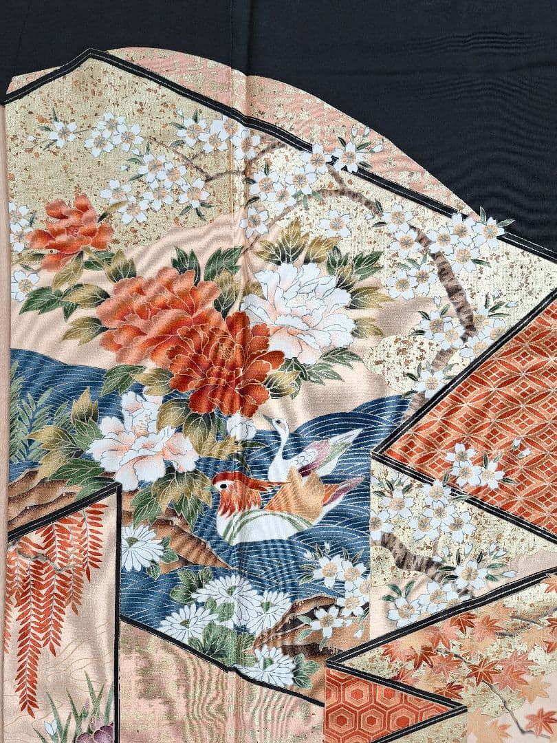 着物リメイクワンピース3638