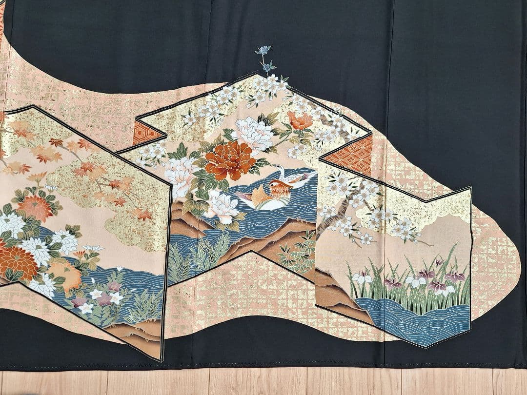 着物リメイクワンピース3638