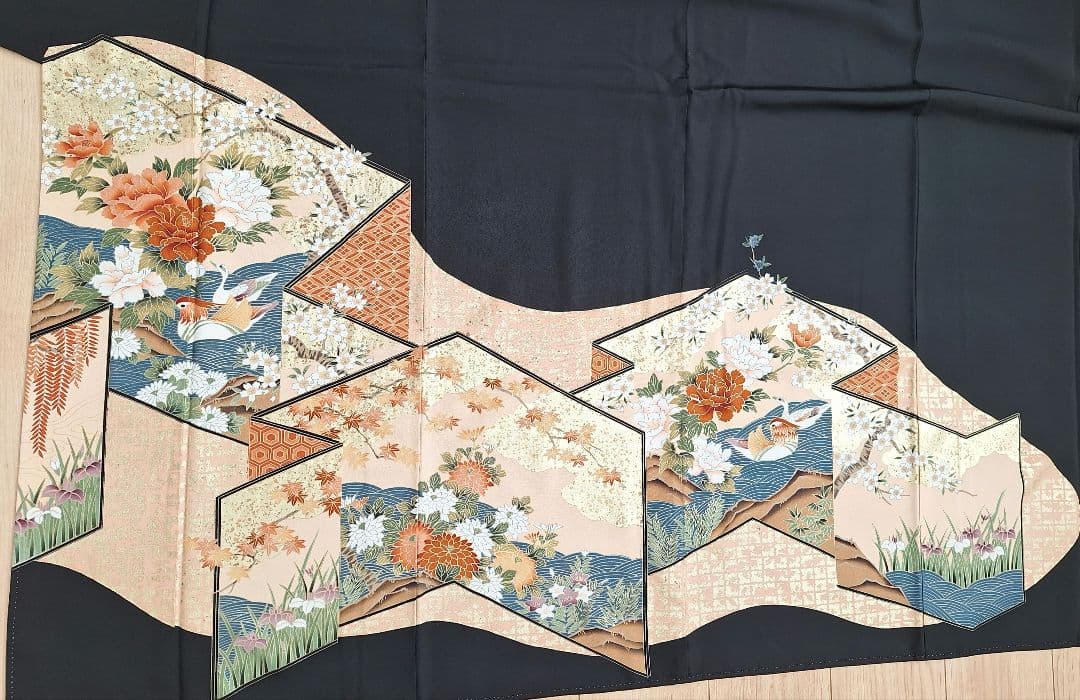 着物リメイクワンピース3638