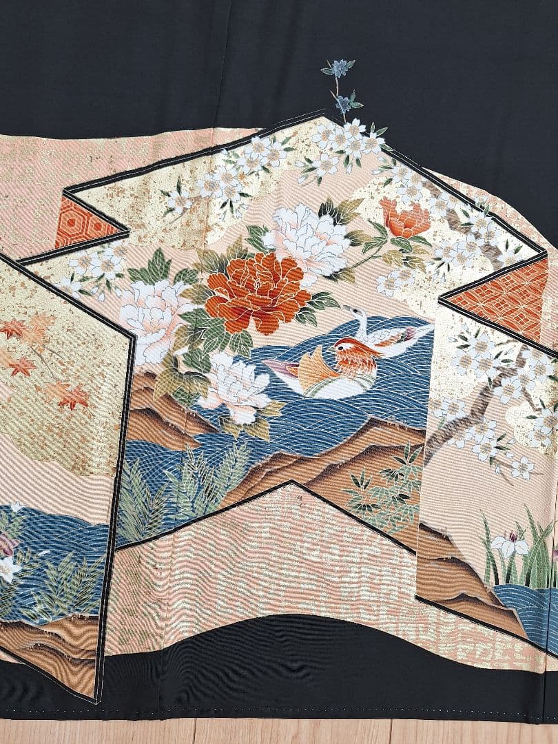 着物リメイクワンピース3638