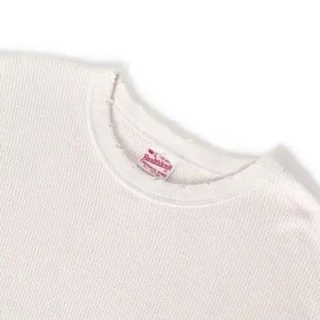 【M】ヘルスニット 52027 サーマルキングラッセルハニカムクルーネックFBK