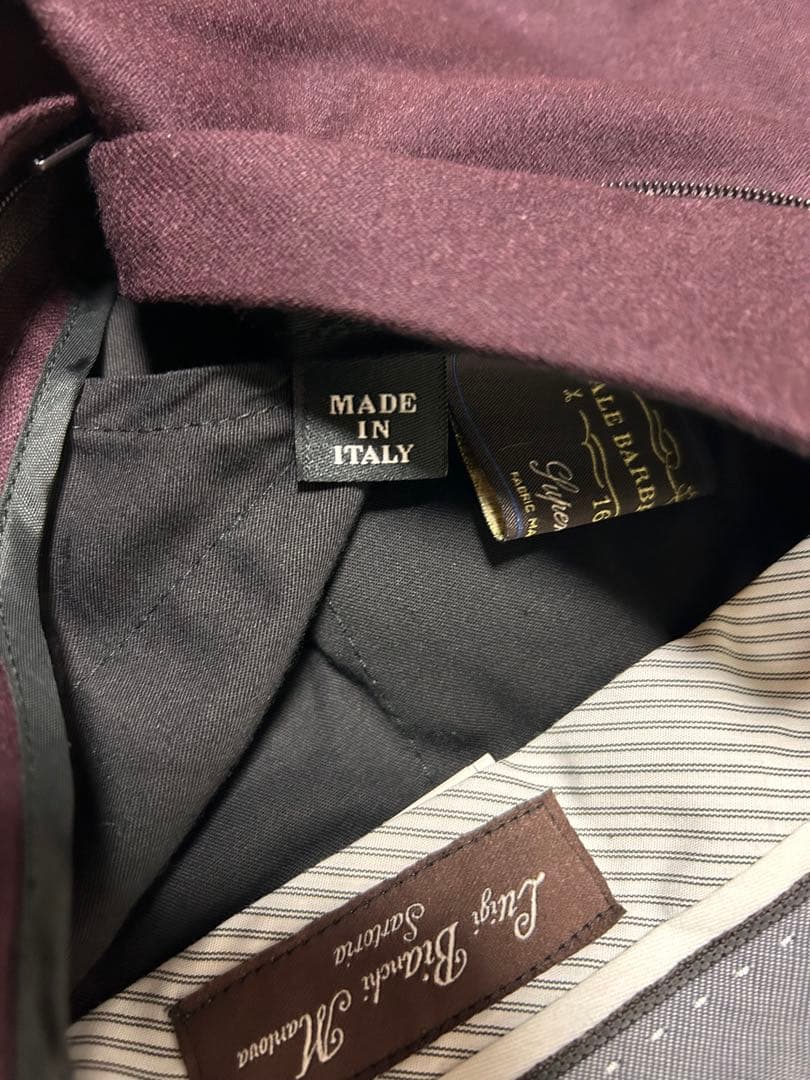 未使用　ルイジビアンキマントヴァ✖︎カノニコ　46 ウールフランネル　トラウザーズ