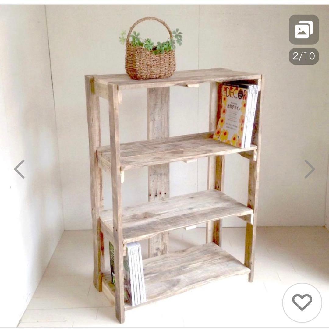 シェルフ 木製 棚 3段 オープンシェルフ 飾り棚 ハンドメイド家具
