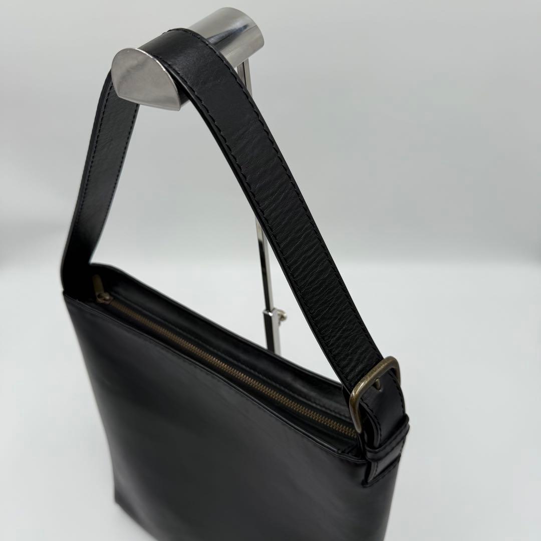 MOTHER HOUSE ブライト ワンショルダーバッグ 牛革 レザー 黒