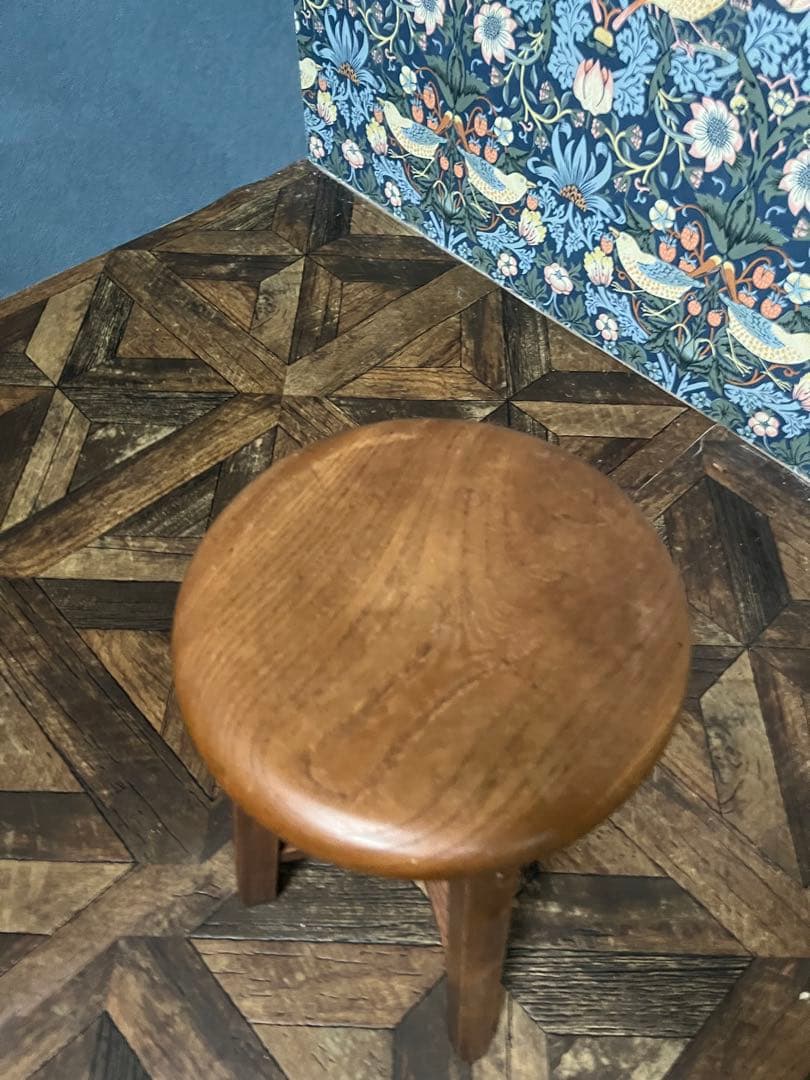 木製 スツール 昭和レトロ 当時物 インテリア 椅子 丸椅子