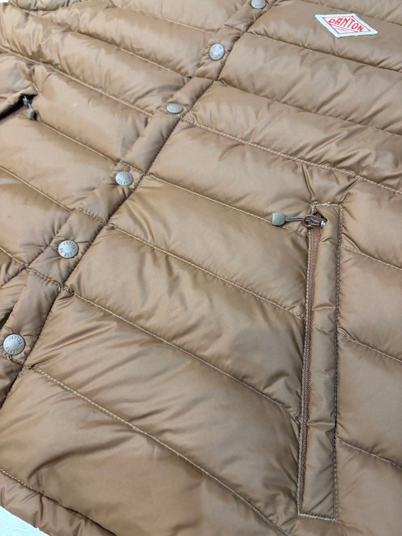 お値下げ)DANTON ブラウン ダウンベスト　36