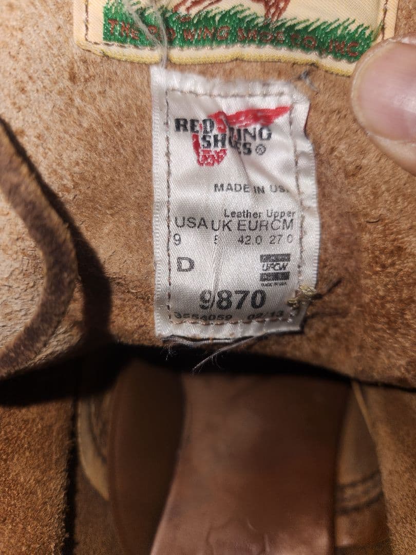 REDWING 9870 9D レッドウィング 27.0