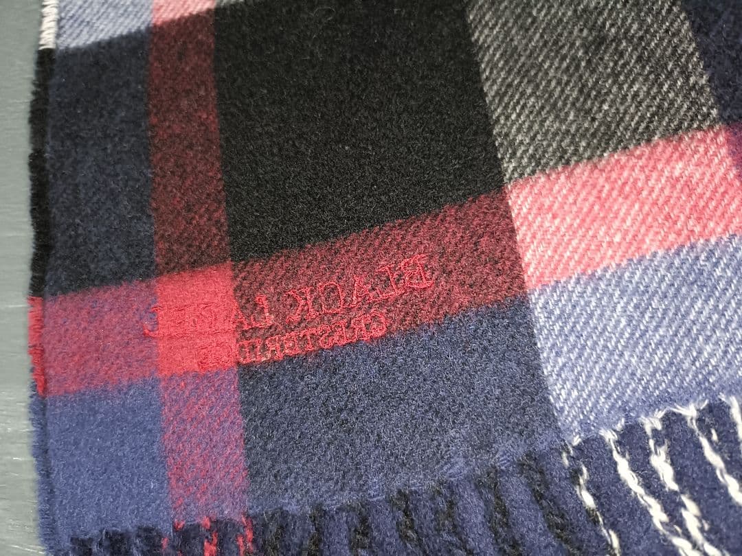 【19871224】ブラックレーベル カシミアマフラー