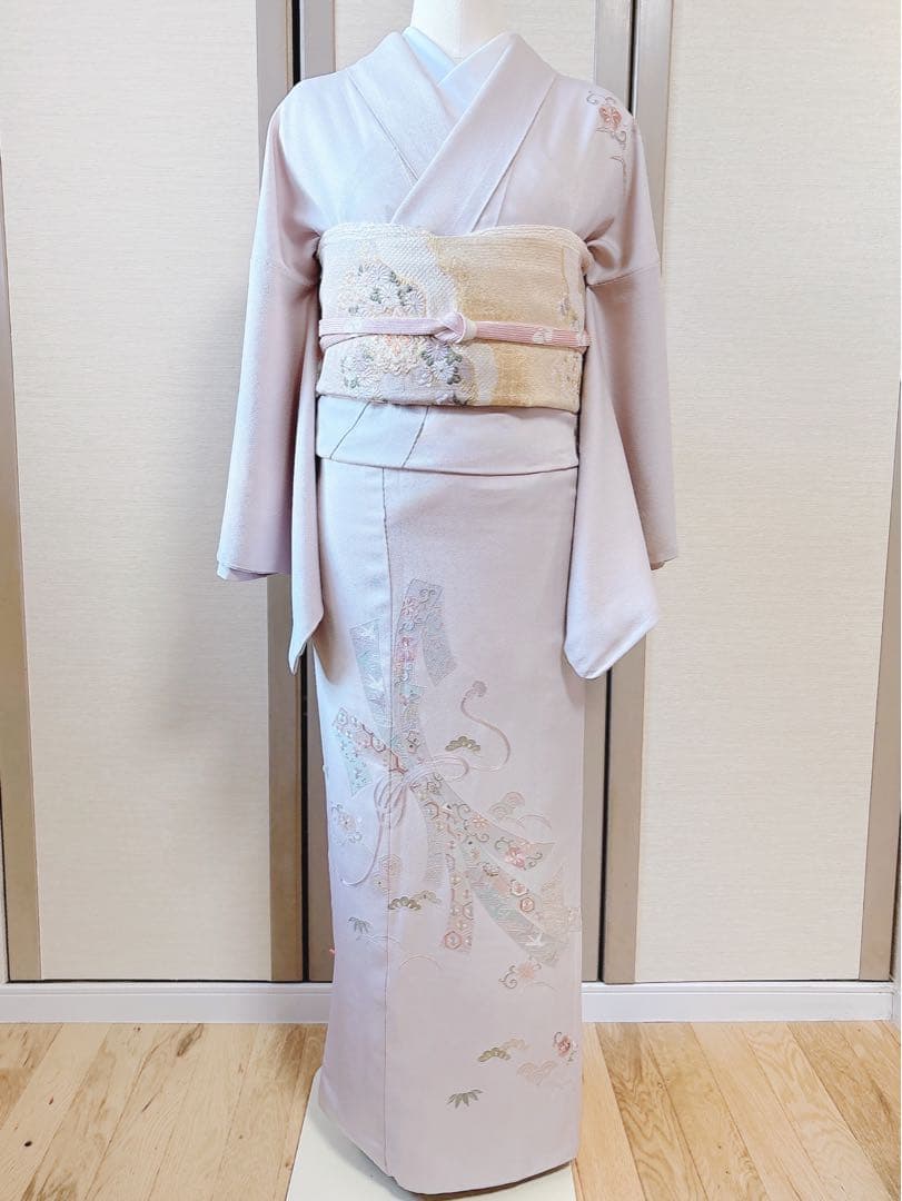 訪問着　フルセット 裄69 作家物　一つ紋　スワトウ　卒業式　入学式　M L